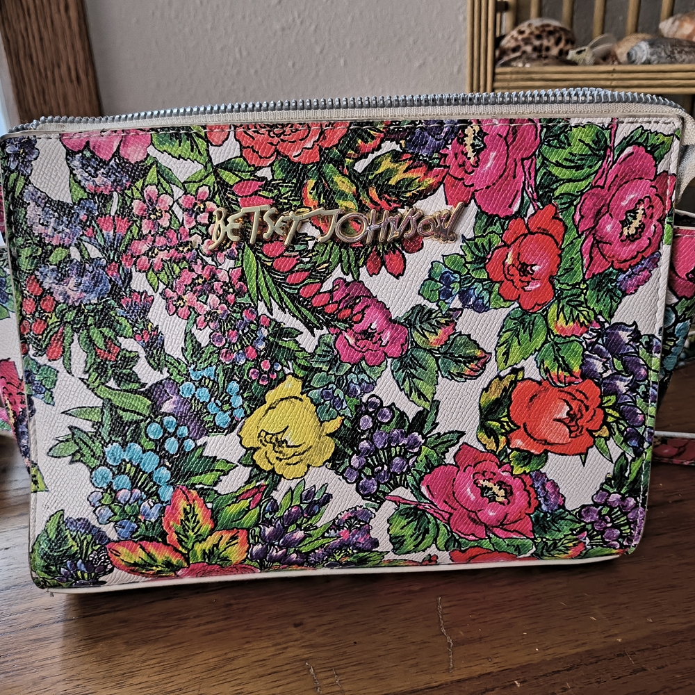 Betsey Johnson Floral Crossbody Bag